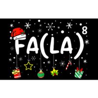 Fa (La)8 Funny Christmas Santa Fa La Math Teacher Bumper Sticker