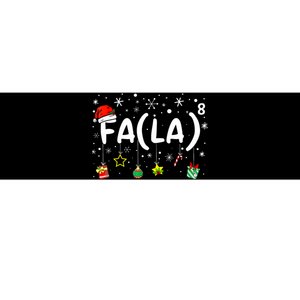 Fa (La)8 Funny Christmas Santa Fa La Math Teacher Bumper Sticker