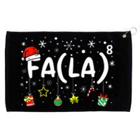 Fa (La)8 Funny Christmas Santa Fa La Math Teacher Grommeted Golf Towel