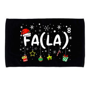 Fa (La)8 Funny Christmas Santa Fa La Math Teacher Microfiber Hand Towel