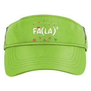 FA (LA)8 Funny Christmas Santa Fa La Math Teacher  Adult Drive Performance Visor