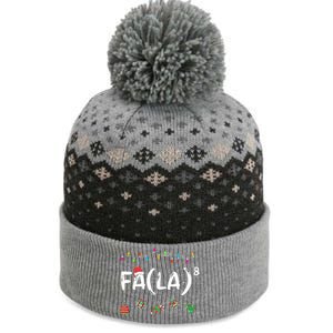 FA (LA)8 Funny Christmas Santa Fa La Math Teacher  The Baniff Cuffed Pom Beanie