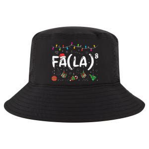 FA (LA)8 Funny Christmas Santa Fa La Math Teacher  Cool Comfort Performance Bucket Hat