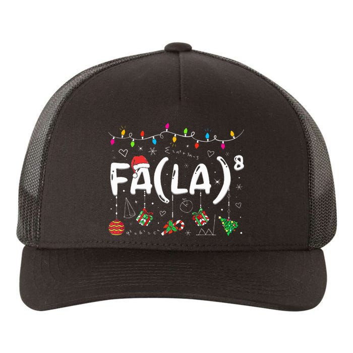 FA (LA)8 Funny Christmas Santa Fa La Math Teacher  Yupoong Adult 5-Panel Trucker Hat