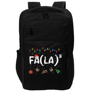 FA (LA)8 Funny Christmas Santa Fa La Math Teacher  Impact Tech Backpack