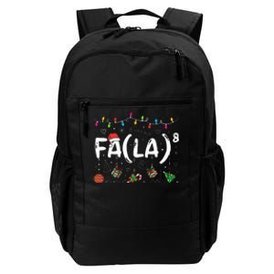 FA (LA)8 Funny Christmas Santa Fa La Math Teacher  Daily Commute Backpack