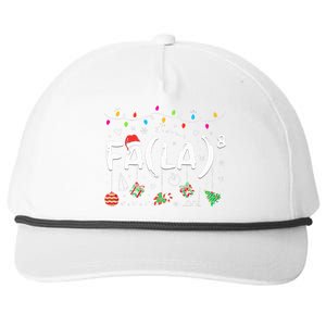 FA (LA)8 Funny Christmas Santa Fa La Math Teacher  Snapback Five-Panel Rope Hat