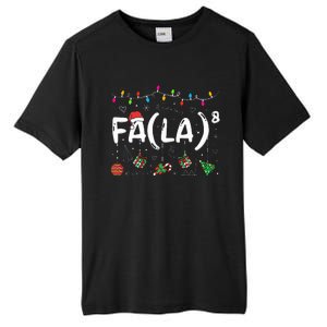 FA (LA)8 Funny Christmas Santa Fa La Math Teacher  Tall Fusion ChromaSoft Performance T-Shirt