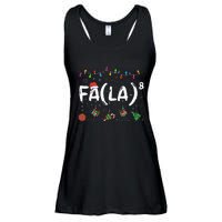 FA (LA)8 Funny Christmas Santa Fa La Math Teacher  Ladies Essential Flowy Tank