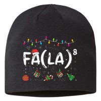 FA (LA)8 Funny Christmas Santa Fa La Math Teacher  Sustainable Beanie