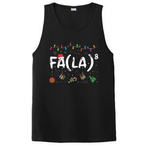 FA (LA)8 Funny Christmas Santa Fa La Math Teacher  PosiCharge Competitor Tank