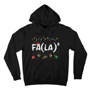 FA (LA)8 Funny Christmas Santa Fa La Math Teacher  Tall Hoodie