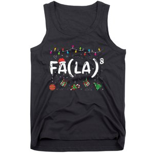 FA (LA)8 Funny Christmas Santa Fa La Math Teacher  Tank Top