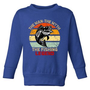 Fishing Legend Funny Freshwater Fish Lover Toddler Sweatshirt