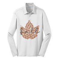 Fall Leaves Fall Vibes Fall Autumn Lover Silk Touch Performance Long Sleeve Polo