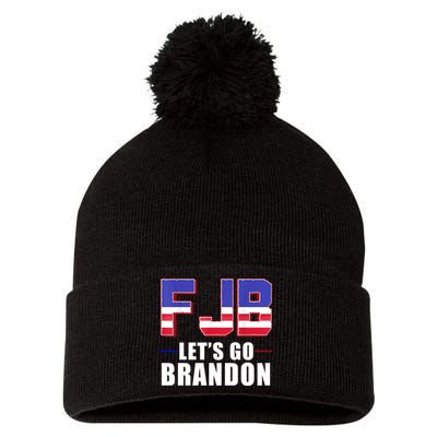FJB Let's Go Brandon Pom Pom 12in Knit Beanie