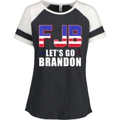 FJB Let's Go Brandon Enza Ladies Jersey Colorblock Tee