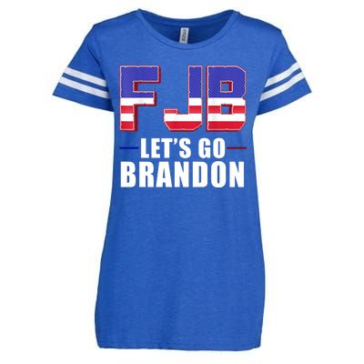 FJB Let's Go Brandon Enza Ladies Jersey Football T-Shirt