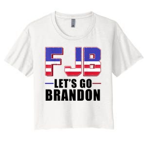 FJB Let's Go Brandon Women's Crop Top Tee