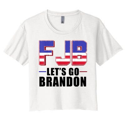 FJB Let's Go Brandon Women's Crop Top Tee