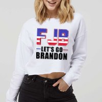FJB Let's Go Brandon Cropped Pullover Crew
