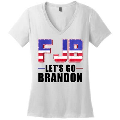 FJB Let's Go Brandon Women's V-Neck T-Shirt