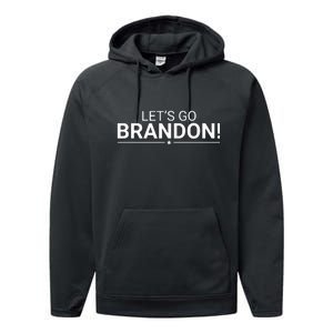 Funny Let's Go Brandon Conservative Performance Fleece Hoodie