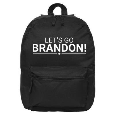 Funny Let's Go Brandon Conservative 16 in Basic Backpack