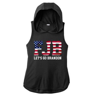 FJB Let's Go Brandon Biden Chant Funny Ladies PosiCharge Tri-Blend Wicking Draft Hoodie Tank