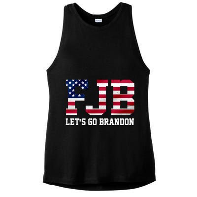 FJB Let's Go Brandon Biden Chant Funny Ladies PosiCharge Tri-Blend Wicking Tank