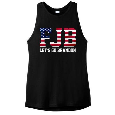 FJB Let's Go Brandon Biden Chant Funny Ladies PosiCharge Tri-Blend Wicking Tank