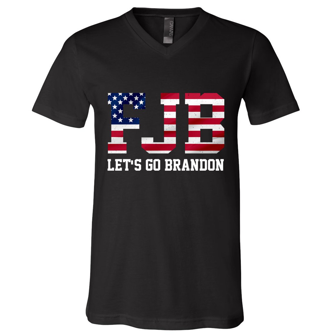 FJB Let's Go Brandon Biden Chant Funny V-Neck T-Shirt