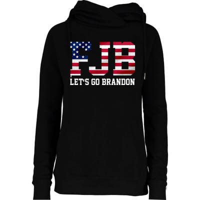 FJB Let's Go Brandon Biden Chant Funny Womens Funnel Neck Pullover Hood