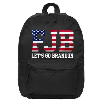 FJB Let's Go Brandon Biden Chant Funny 16 in Basic Backpack