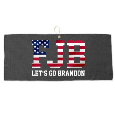 FJB Let's Go Brandon Biden Chant Funny Large Microfiber Waffle Golf Towel