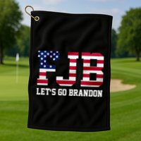 FJB Let's Go Brandon Biden Chant Funny Golf Towel