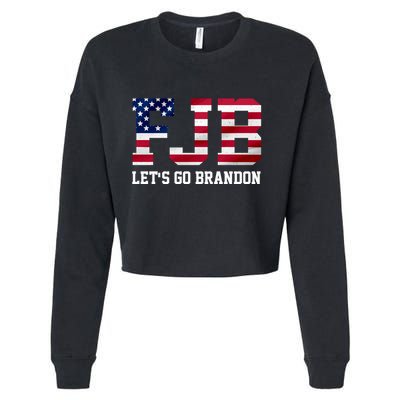 FJB Let's Go Brandon Biden Chant Funny Cropped Pullover Crew