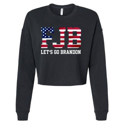 FJB Let's Go Brandon Biden Chant Funny Cropped Pullover Crew