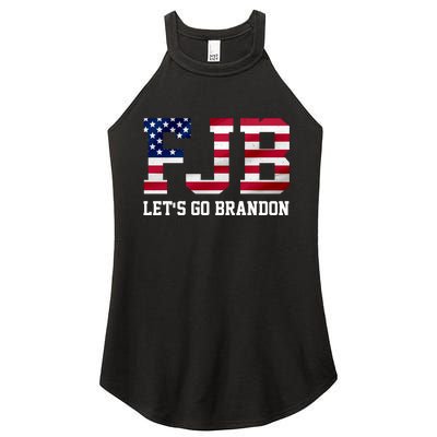 FJB Let's Go Brandon Biden Chant Funny Women's Perfect Tri Rocker Tank