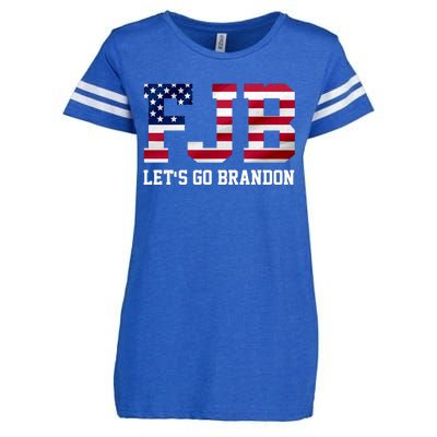 FJB Let's Go Brandon Biden Chant Funny Enza Ladies Jersey Football T-Shirt