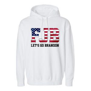 FJB Let's Go Brandon Biden Chant Funny Garment-Dyed Fleece Hoodie