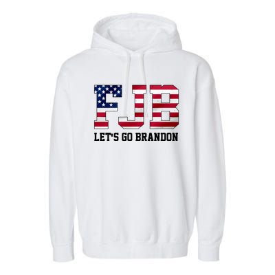 FJB Let's Go Brandon Biden Chant Funny Garment-Dyed Fleece Hoodie