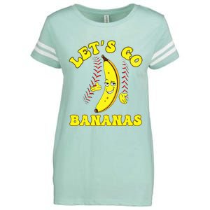 Funny Lets Go Bananas Cute Banana Enza Ladies Jersey Football T-Shirt