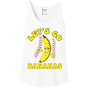 Funny Lets Go Bananas Cute Banana Ladies Essential Tank