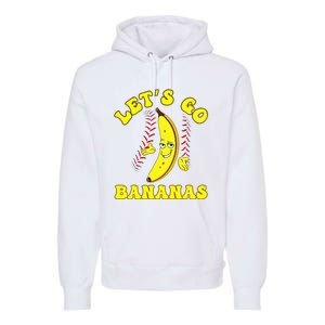 Funny Lets Go Bananas Cute Banana Premium Hoodie