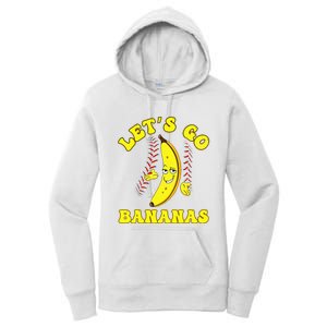 Funny Lets Go Bananas Cute Banana Women's Pullover Hoodie