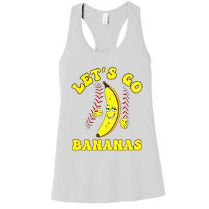 Funny Lets Go Bananas Cute Banana Women's Racerback Tank