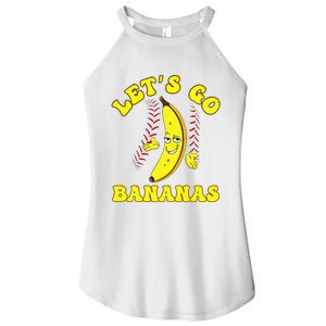 Funny Lets Go Bananas Cute Banana Women's Perfect Tri Rocker Tank