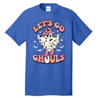 Funny Let’S Go Ghouls Halloween Retro Spooky Cow Great Gift Tall T-Shirt