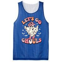 Funny Let’S Go Ghouls Halloween Retro Spooky Cow Great Gift Mesh Reversible Basketball Jersey Tank